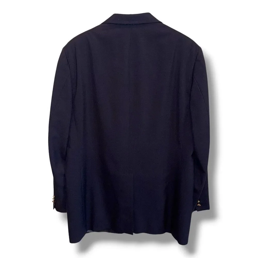 J. PRESS Navy 3/2 100% Wool Made in USA Blazer Sz 46R